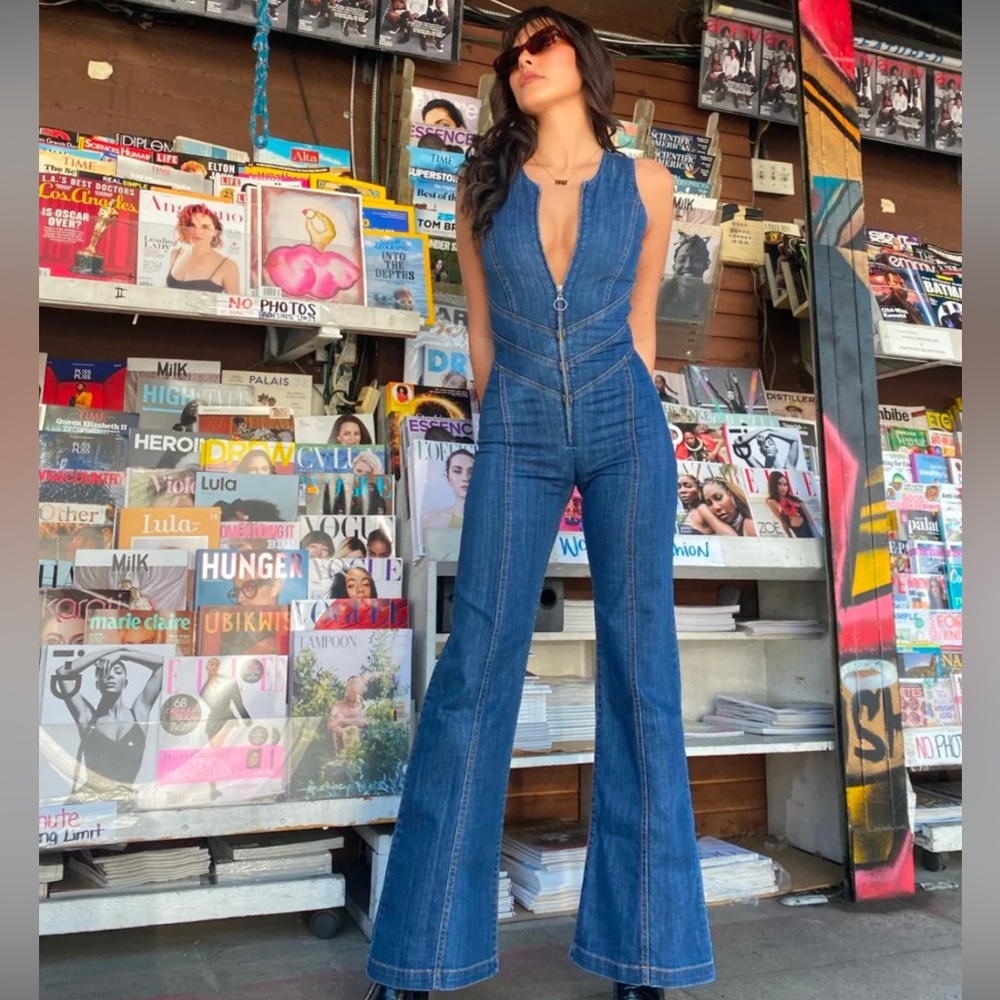 NWT Hollywood HeartThrob denim jumpsuit from Revice size XS